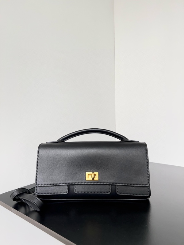 Balenciaga Bel Air Clutch black Golden